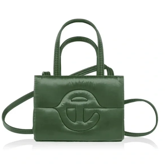 Telfar Olive Green Small Puffer Bag - Picture 1 of 8